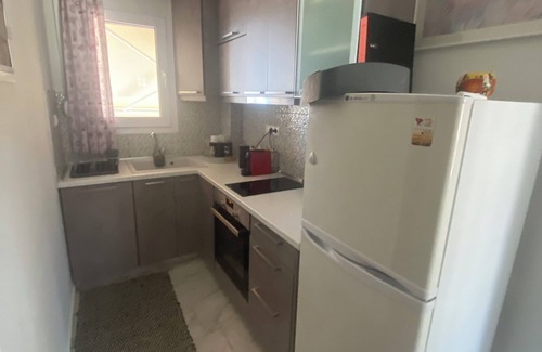 Leptokaria Apartment | Direkt am Meer, Neubau, 2-zimmer, Küche und Bad