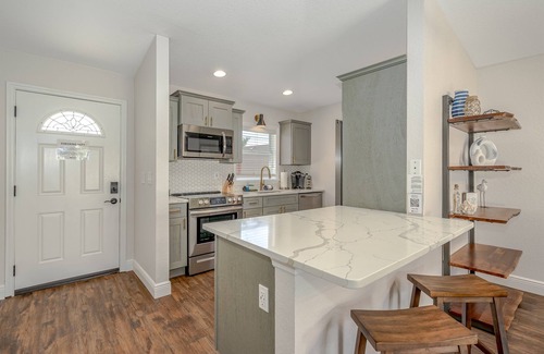 New Smyrna Beach House | Dog Friendly Home w/Private Fenced Yard, Garage & Fire Pit. STEPS to the Beach!