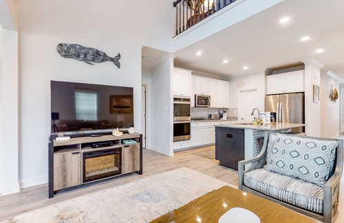 Bayside House | Dog-friendly resort townhouse w/shared sauna, fireplace, basketball/tennis court