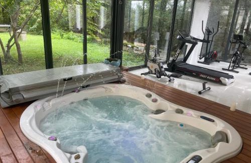 Sainte-Genevieve-les-Gasny House | Domaine Spa Perret-Parc 3Ha-À3Mn Giverny-Jardins Monet-Le Vexin-Château ArtDéco MasterSuite B&B et-ou Gîte de Charme-Aire Enfants-PingPong-Piscine Chauffée en Été-Options Dîner-Billard-Massage-Yoga-Coaching-Fitness-Sauna-Hammam-Promo 1HJacuzzi pour 2Nuits