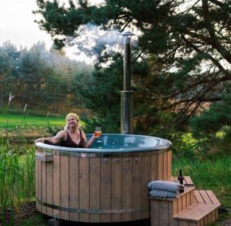 gmina Stezyca House | Domki na Kaszubach z banią jacuzzi - Gołubie - Sikorska Dolina III