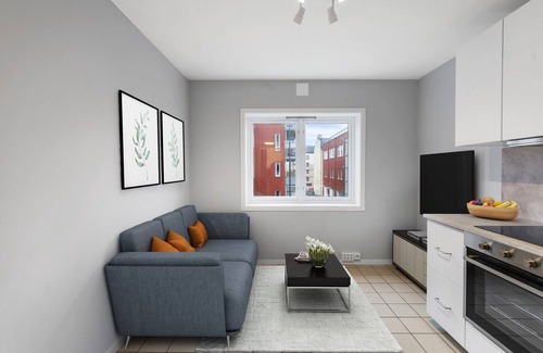 Toyen Apartment | DOWNToWN KING BED FASHiONABLE