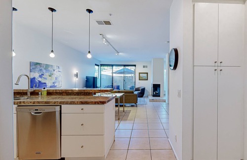 Downtown Palm Springs House | Downtown location, modern home, shared pool & spa, stunning mountain views