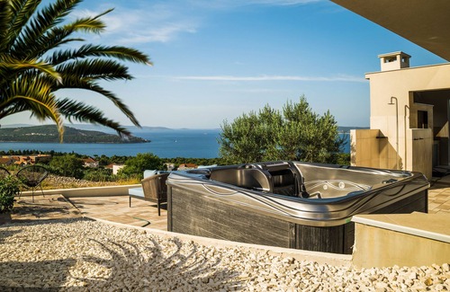 Seget Villa | Dream sea view Villa Blue Horizon near Trogir for connoisseurs