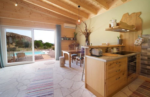 Karavados Villa | Driftwood Villas is an eco villa with a private pool, 3min walk from the beach!