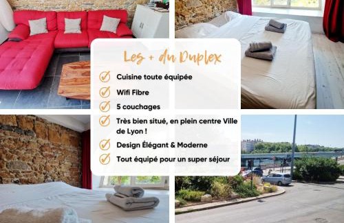 Boucle - Gros Caillou Apartment | Duplex pour 5 pers, à 2 pas de l'Opéra de Lyon
