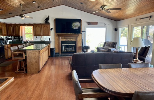 La Follette House | East Norris Point Breathtaking Lake View with Private Dock in Year Around Water