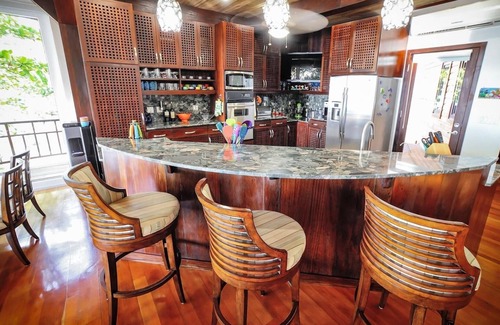 Palmetto Bay Villa | Elegant Custom Beachfront Villa With Floor To Ceiling Glass Walls, 180 Sea-View