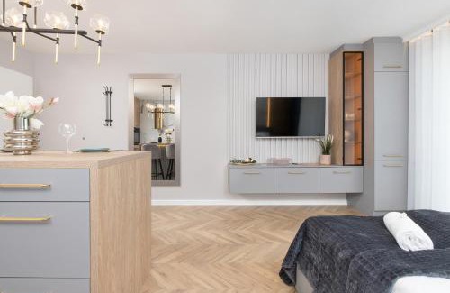 Nowy Port Apartment | Elegant Studio for 2 People in Gdańsk by Noclegi Renters
