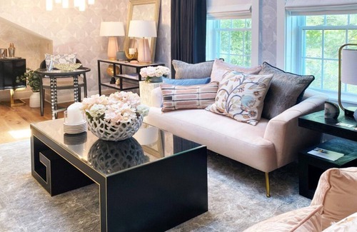 Lenox Bed & Breakfast | Elegant suite with a king bed, fireplace, and kitchenette.