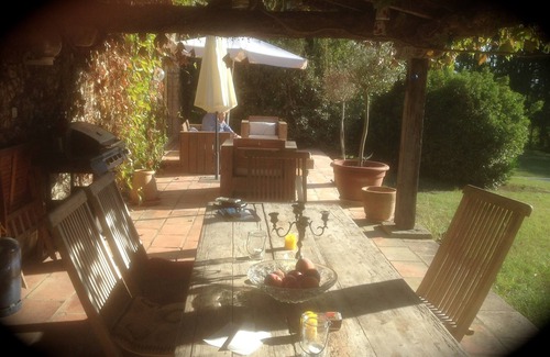 Lussan House | Enchanting stone farmhouse, pool, tennis court and several hectares of grounds.