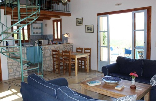 Chalikeri House | Exceptional sea views from this delightful villa nestled into the hillside.