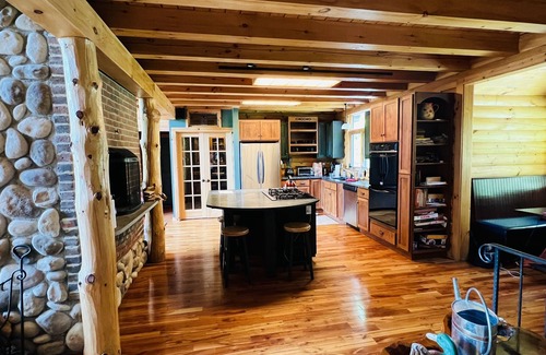 Windsor House | Exquisite Log Home with views near Woodstock, Vermont
