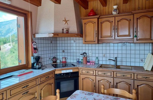 Albiez-le-Vieux Ski Chalet | Family chalet 2*, near slopes and center, south terrace, mountain view