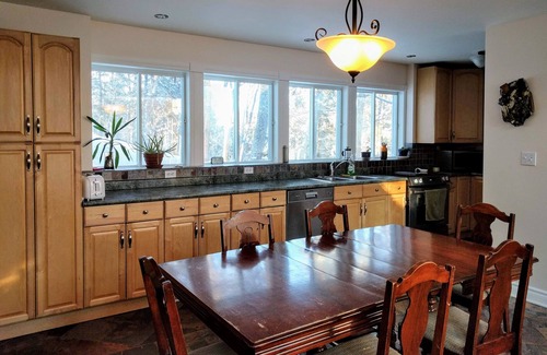 Mille-Isles Ski Chalet | family friendly lakefront chalet