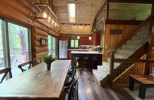 Danbury Cabin | Family Log Cabin - Lake, Golf, Pool, Hike, Ski-ATV & Game Room - Northwoods WI