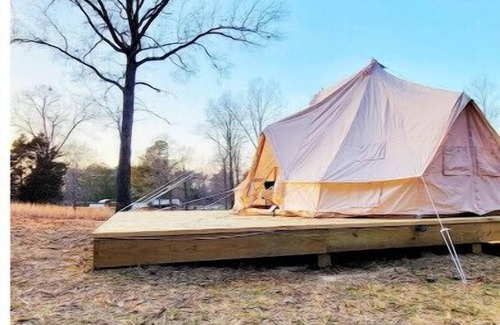 Double Springs RV Rental | Family tent in Bankhead Forest