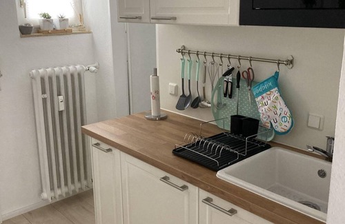 Bad Kreuznach Apartment | Ferienapartment Funke - apartment/apartment, shower/bath, WC, living/sleeping area