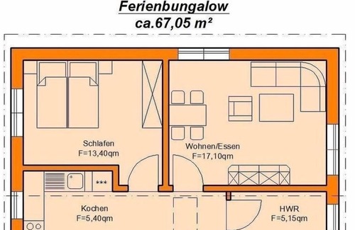 Trechwitz House | Ferienhaus für 4 Gäste mit 67m² in Kloster-lehnin