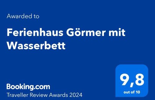Lumpzig House | Ferienhaus Görmer mit Wasserbett