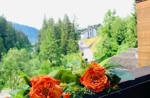 Laax Apartment | Ferienwohnung Laax mit Traumblick, großem Balkon und Terrasse