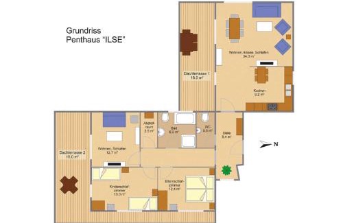 Großraschen Apartment | Ferienwohnung Penthaus ILSE