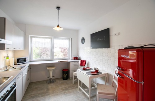 Mainz-Bingen Apartment | Fewo Peace-deluxe mit Blick auf das Malerische Rheintal und die Germania