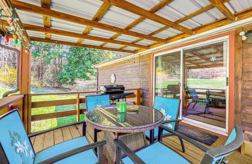 Robbinsville House | Fire Pit and Decks Creekside Cabin in Robbinsville
