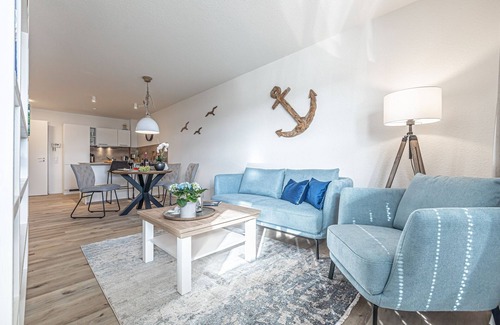 Schleswig Apartment | Fjord berth 4 - shower, balcony, garden furniture, underfloor heating, parking lot