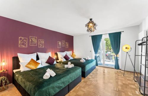 Kuenzell Apartment | flair Apartment Blossom I BBQ I 2xParken I Terrasse I Kaffee I Waschmaschine