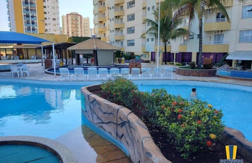 J Jeriquara Apartment | Flat in Thermas Place with 7 thermal and cold pools, parking