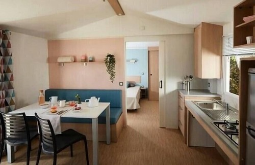 Rieux-de-Pelleport House | Flower Camping LES MIJEANNES * - Mobil-Home Comfort 35m2 2 bedrooms + TV (also suitable for people with reduced mobility) 4 people
