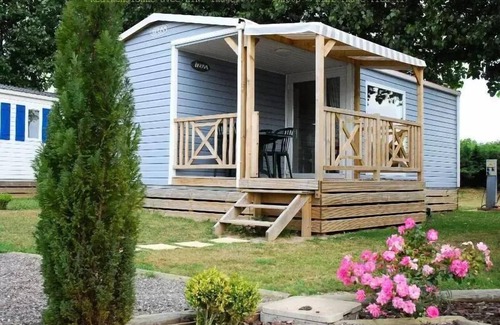 Saint-Aubin-sur-Scie House | Flower Camping Vitamin * - Mobile home Comfort 26m2 (2 bedrooms) + TV + Terrace + BBQ 4 persons
