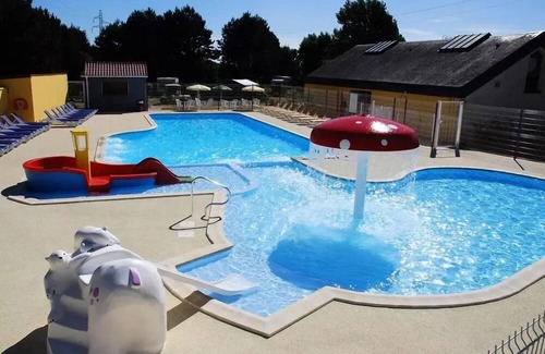 Saint-Aubin-sur-Scie House | Flower Camping Vitamin * - Mobile home Premium 33m2 (3 bedrooms) + Terrace + TV + Clim 6 persons