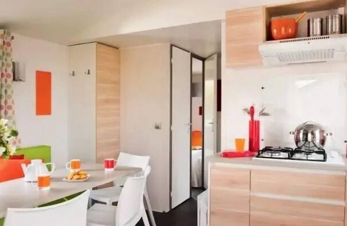 Saint-Aubin-sur-Scie House | Flower Camping Vitamin * - Standard mobile home 32m² (3 bedrooms) + TV + Covered Terrace - Arrival Sunday 6 people
