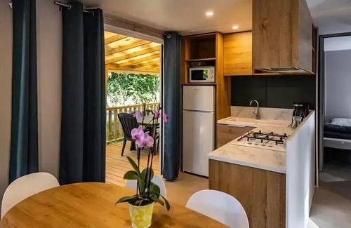 Angoisse House | Flower camping de Rouffiac * - Mobil-home Premium Evasion 45m2 (3 bedrooms) + 2 bathrooms + LV + Terrace 15.5m2 6 people