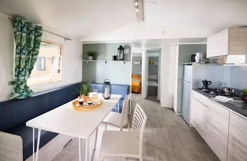 Martigny House | Flower Camping Des 2 Rivières * - Mobile Home Comfort TV - 2 bedrooms + terrace - 4 people