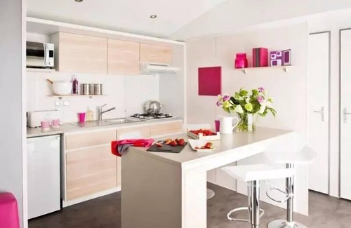 Anneyron House | Flower Camping La Chataigneraie * - Mobil home Comfort 29 m2 (2 bedrooms) + covered terrace + TV 6 persons