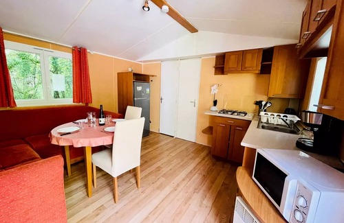 Camon House | Flower Camping LA GDPOLA * - Mobile home Oak Comfort 30m2 - 2 bedrooms + covered terrace 14m2 4 people