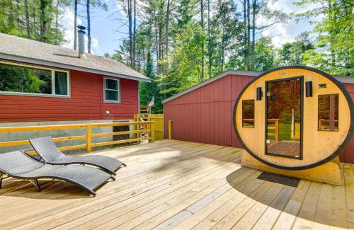 Schroon Lake House | Forested Retreat with Sauna 5 Mi to Schroon Lake
