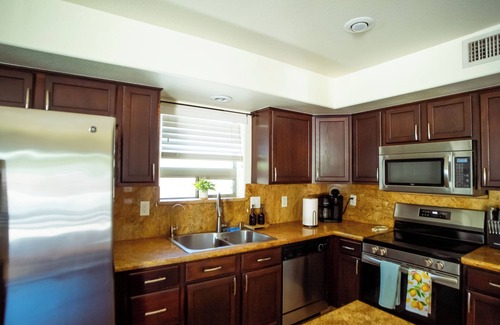 Fireside at Norterra House | Full family friendly house w/private heated pool and pizza oven!