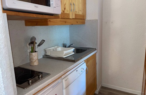 Plagne Villages Apartment | Functional and bright studio, ski-in/ski-out, balcony