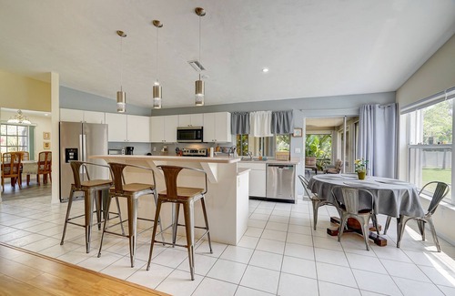 Saint James City House | Game Room & Deck: Spacious Home in St James City