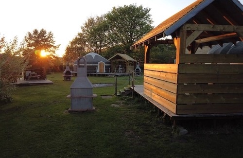 Cromer RV Rental | Glamping luxury Four Person Mongolian yurt - Binham Blue