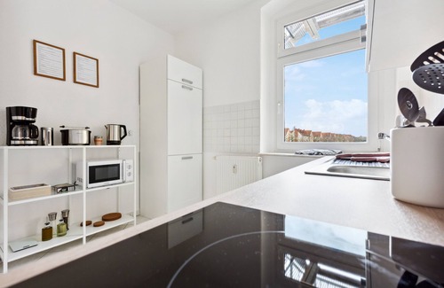 Sudenburg Apartment | Golden Sunrise - Waschtrockner - Balkon
