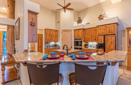 Las Sendas House | Golf Colony w/Golf, Mt & City Views: Salt H2O Pvt POOL, Spa, Kiva Fireplace, TVs All BRs