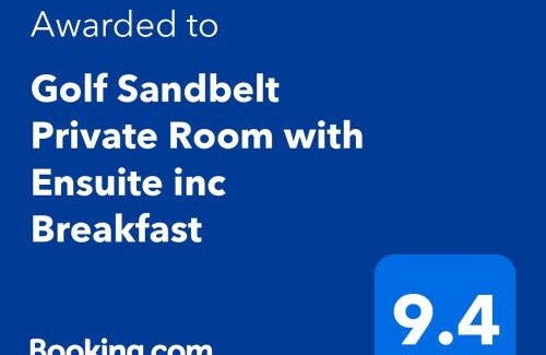 Cheltenham Bed & Breakfast | Golf Sandbelt Private Room with Ensuite inc Breakfast