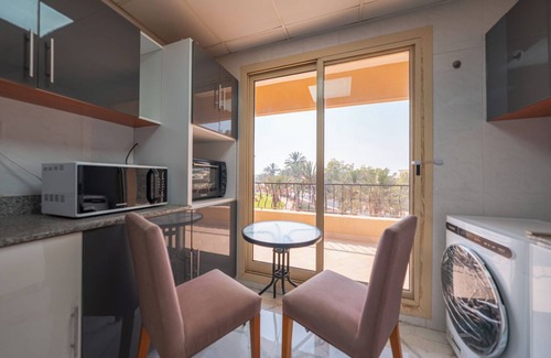 Al Hamra Village Apartment | Golfside Serenity: Stylish 1 BHK by FREE Holiday Homes