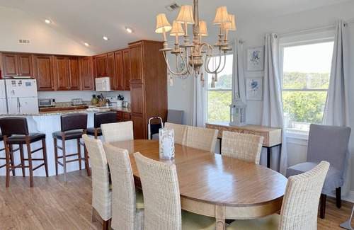 South Nags Head House | Gone Coastal: Private Pool, Hot Tub, Ocean and Sunset Views!