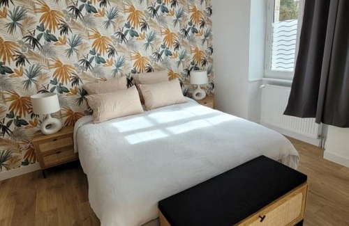 Villedieu-les-Poeles House | Grand gîte citadin avec SPA, billard, babyfoot